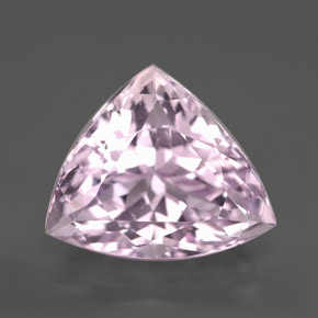 Kunzite rose naturelle trillion, 7,69 ct, VVS