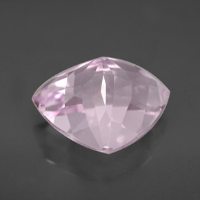Kunzite rose naturelle trillion, 7,69 ct, VVS