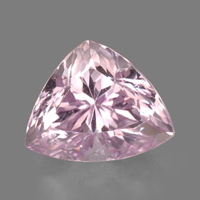 Kunzite rose naturelle trillion, 9,19 ct, VVS-VS