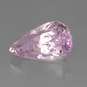 Kunzite rose naturelle en forme de poire, 9,19 ct, VVS-VS
