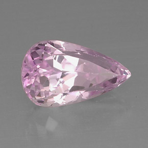 Kunzite rose naturelle en forme de poire, 9,19 ct, VVS-VS