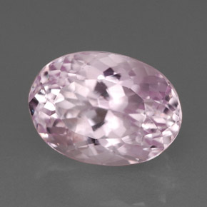 Kunzite Rose naturelle Coupe ovale, 3.21 ct, VVS-VS