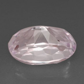 Kunzite rose naturelle coupe ovale, 5,43 ct, VVS-VS