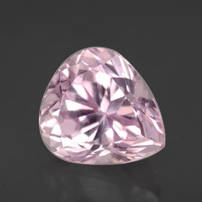 Kunzite Rose naturelle En forme de poire, 4.66 ct, VVS-VS