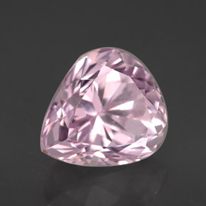 Kunzite Rose naturelle En forme de poire, 4.66 ct, VVS-VS