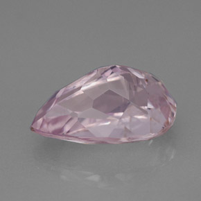 Kunzite Rose naturelle En forme de poire, 4.07 ct, VVS-VS
