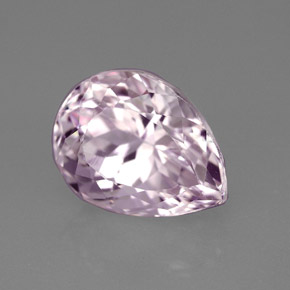 Kunzite rose naturelle en forme de poire, 4,28 ct, VVS-VS
