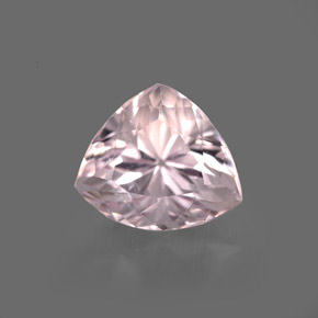 Kunzite rose naturelle trillion, 3,65 ct, VVS-VS