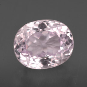 Kunzite Rose naturelle Coupe ovale, 4.07 ct, VVS-VS