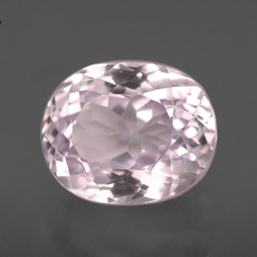 Kunzite Rose naturelle Coupe ovale, 4.07 ct, VVS-VS