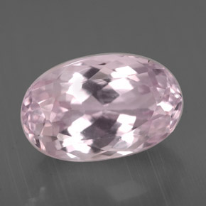 Kunzite Rose naturelle Coupe ovale, 4.06 ct, VVS-VS