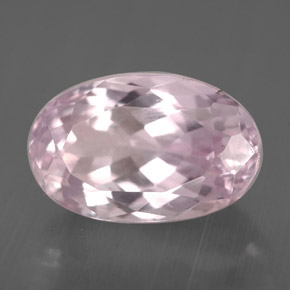 Kunzite Rose naturelle Coupe ovale, 4.06 ct, VVS-VS
