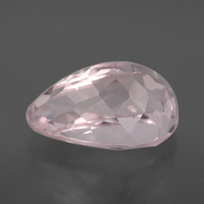 Kunzite Rose naturelle En forme de poire, 3.70 ct, VVS-VS