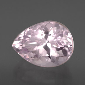 Kunzite Rose naturelle En forme de poire, 4.03 ct, VVS-VS