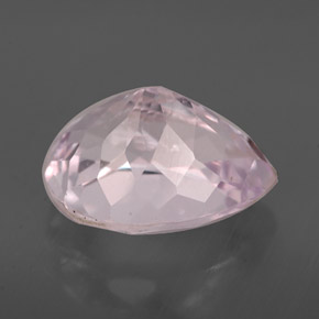 Kunzite Rose naturelle En forme de poire, 4.03 ct, VVS-VS