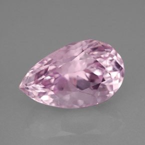 Kunzite rose naturelle en forme de poire, 6,53 ct, VVS-VS