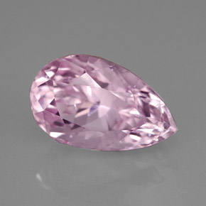 Kunzite rose naturelle en forme de poire, 6,53 ct, VVS-VS