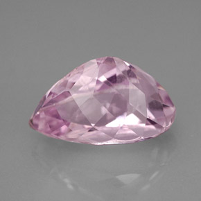 Kunzite rose naturelle en forme de poire, 6,53 ct, VVS-VS