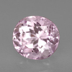 Kunzite rose naturelle coupe ovale, 4,52 ct, VS