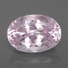 Kunzite Rose naturelle Coupe ovale, 6.71 ct, VVS