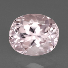 Kunzite rose naturelle coupe ovale, 2,66 ct, VVS-VS