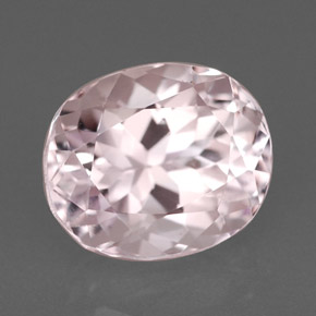 Kunzite rose naturelle coupe ovale, 2,66 ct, VVS-VS