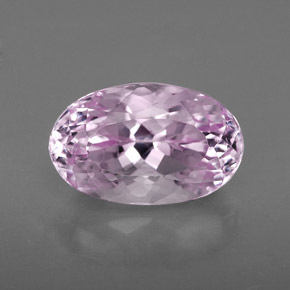 Kunzite rose naturelle coupe ovale, 5,05 ct, VS