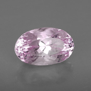 Kunzite rose naturelle coupe ovale, 5,05 ct, VS