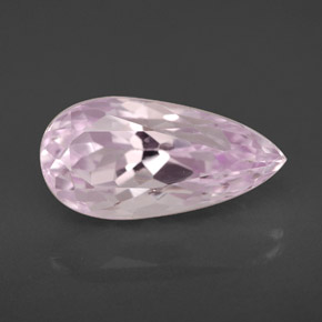 Kunzite rose naturelle en forme de poire, 3,95 ct, VVS
