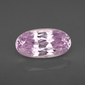 Kunzite rose naturelle coupe ovale, 4,09 ct, VS