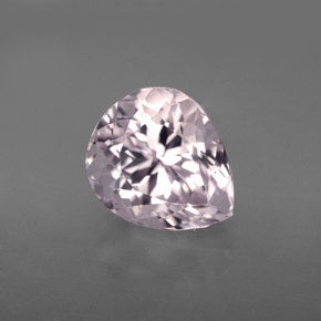 Kunzite rose naturelle en forme de poire, 4,80 ct, VVS-VS