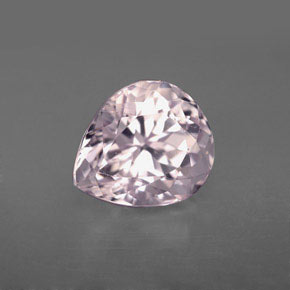 Kunzite rose naturelle en forme de poire, 4,80 ct, VVS-VS