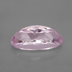 Kunzite rose naturelle coupe ovale, 11,76 ct, VVS
