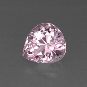 Kunzite rose naturelle en forme de poire, 5,94 ct, VVS-VS