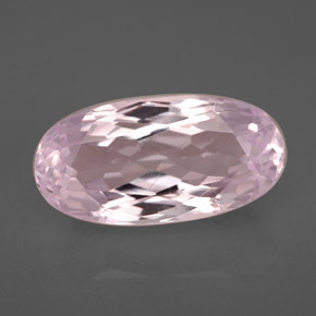 Kunzite Rose naturelle Coupe ovale, 7.01 ct, VS