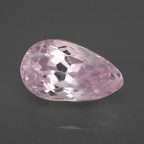 Kunzite rose naturelle en forme de poire, 4,42 ct, VVS-VS