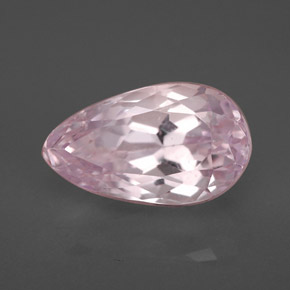 Kunzite rose naturelle en forme de poire, 4,42 ct, VVS-VS