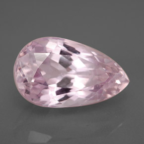 Kunzite rose naturelle en forme de poire, 8,41 ct, VVS-VS