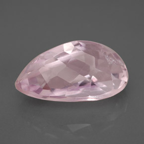Kunzite rose naturelle en forme de poire, 8,41 ct, VVS-VS