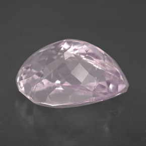 Kunzite Rose naturelle En forme de poire, 6.94 ct, VVS-VS