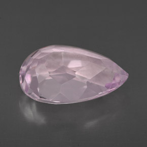 Kunzite Rose naturelle En forme de poire, 3.95 ct, VS