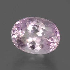 Kunzite rose naturelle coupe ovale, 6,71 ct, VS