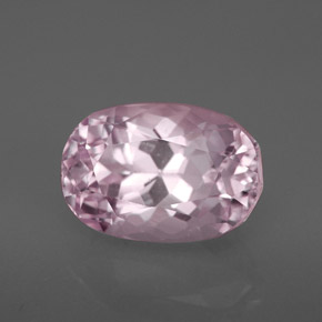 Kunzite rose naturelle coupe coussin, 4,28 ct, VVS-VS