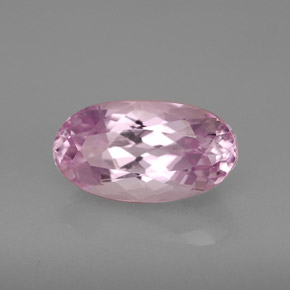 Kunzite rose naturelle coupe ovale, 4,01 ct, VVS-VS