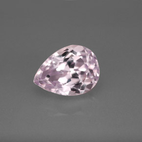 Kunzite rose naturelle en forme de poire, 3,55 ct, VVS-VS