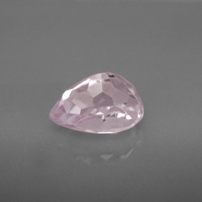Kunzite rose naturelle en forme de poire, 3,55 ct, VVS-VS