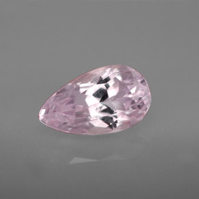 Kunzite rose naturelle en forme de poire, 3,75 ct, VVS-VS