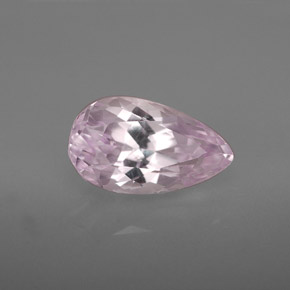 Kunzite rose naturelle en forme de poire, 3,75 ct, VVS-VS