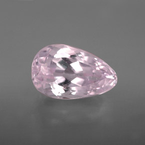 Kunzite rose naturelle en forme de poire, 4,18 ct, VS