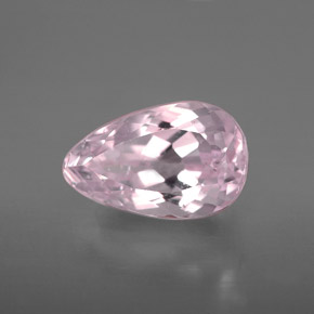 Kunzite rose naturelle en forme de poire, 4,18 ct, VS